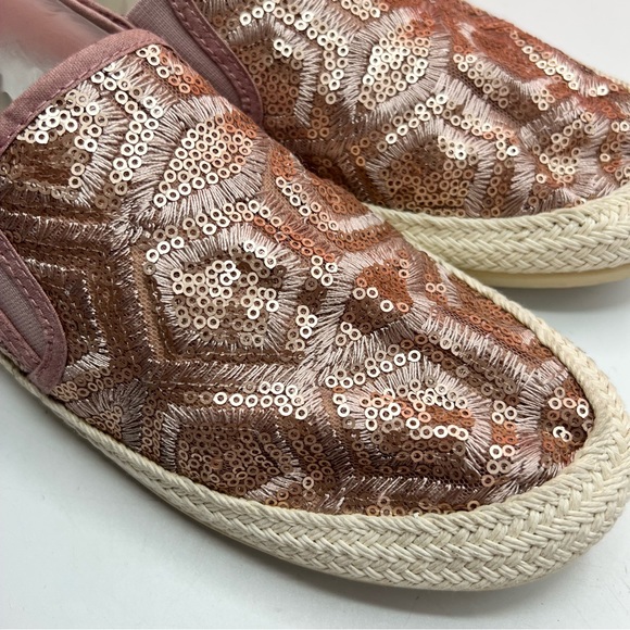 Bluegenex Sequin Rose Gold Loafers - Picture 2 of 6